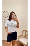 MIU MIU TAŞLI TSHIRT- BEYAZ